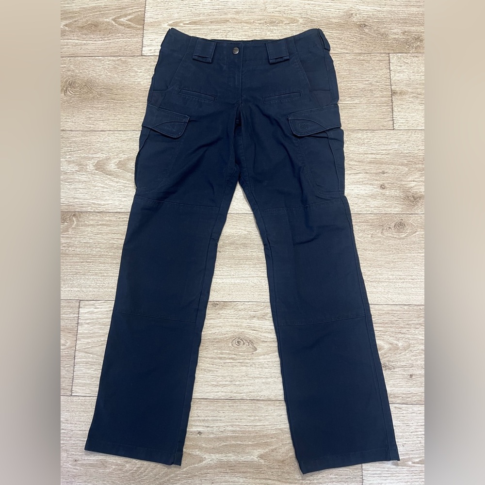 5.11 Tactical Stryke Mid Rise Pants Womens Size 4 Regular Navy Blue Flex Tac